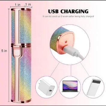 2 in 1 Electric Eyebrow Trimmer and Shaver, Rechargeable Hair Remover for All Parts